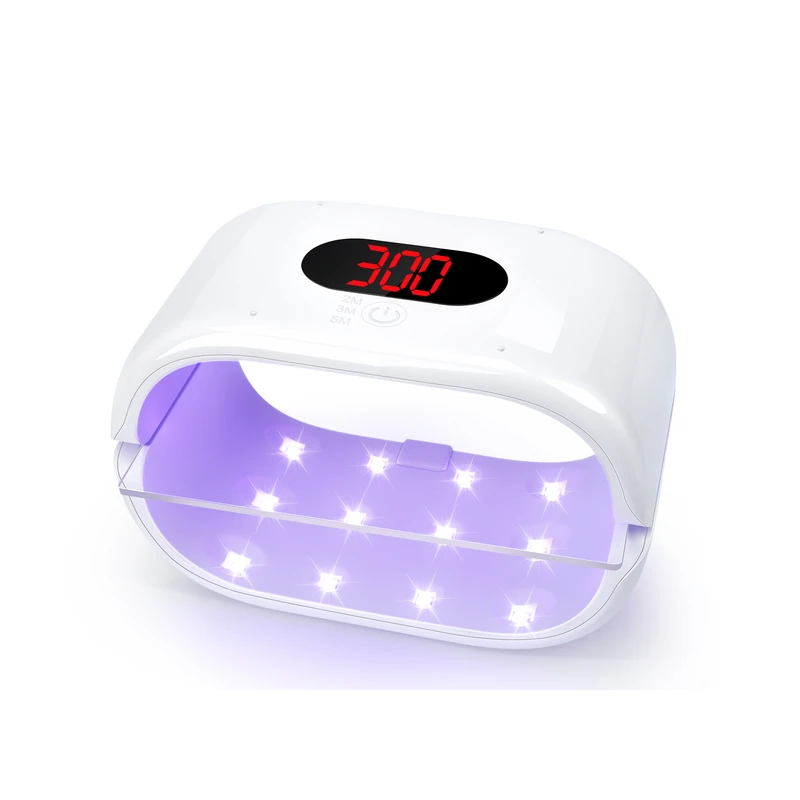 White GISTAR double-sided UV lamp with digital timer and illuminated upper and lower sections